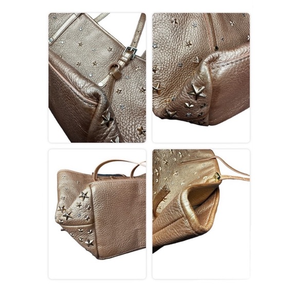 JIMMY CHOO Sasha Star Studded Tote W/ COA - Picture 16 of 17